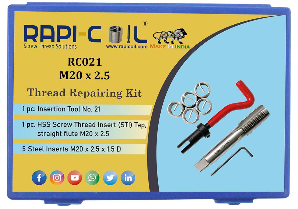 RAPICOIL Stainless Steel Metric Thread Repairing Kit RC021_1