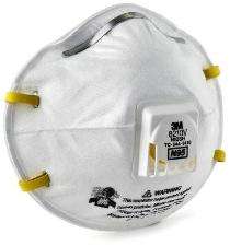 3M Respirator Non Allergic Nose Masks M 8210V White_0