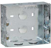 Crabtree 8 M (H) w 6 Clamp 8 Module Silver MS GI Box_0