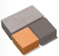 40 mm Rectangular, Square Paver Blocks 0.11 sqft FLEXI DUO_0