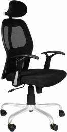 Revolving Black 1080 x 635 x 605 mm Fabric Office Chairs_0
