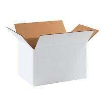 Justpack 3 Ply 10.98 x 4.49 x 4.49 inch White Corrugated Boxes_0
