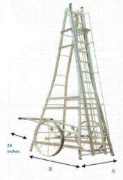 MAK Engineering 16 - 29 ft 250 - 300 kg Ladders Aluminium_0