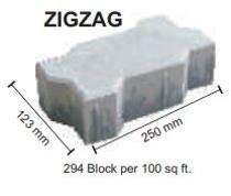 Terra Firma 60 mm Zig Zag Paver Blocks 123 x 250 mm_0