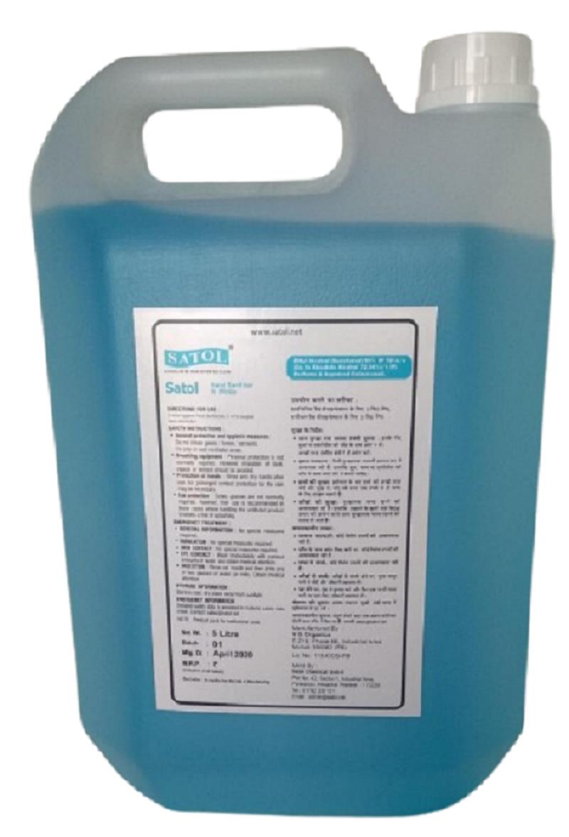 Satol Sanitizer Liquid 70% 5 L_1