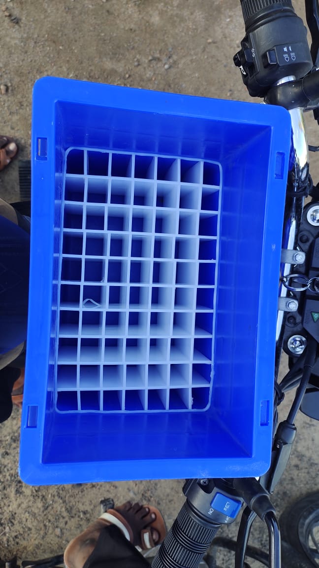 Industrial Plastic HDPE 50 L 400 x 300 x 75 mm Crates_2