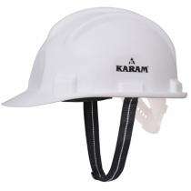 Karam Plastic White Air Ventilated Safety Helmets_0