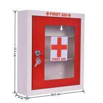 Home 13 x 11 x 3 (inch) Gray First Aid Box_0