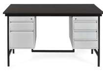 Meghdoot Counter Office Tables Black, White Wooden, Metal_0