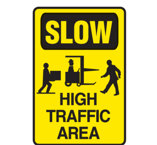 SoleSafe Traffic Warning Signages 18 x 12, 24 x 18 inch Wall, Hang, Stick Al, SS, ACP, Acrylic_0