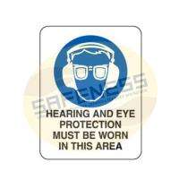 SoleSafe Hearing, Eye Protect Signages 18 x 24, 24 x 30 inch Wall, Hang, Stick Al, SS, ACP, Acrylic_0