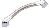 Hippo Zinc Curved Door Handles Antique HP105_0