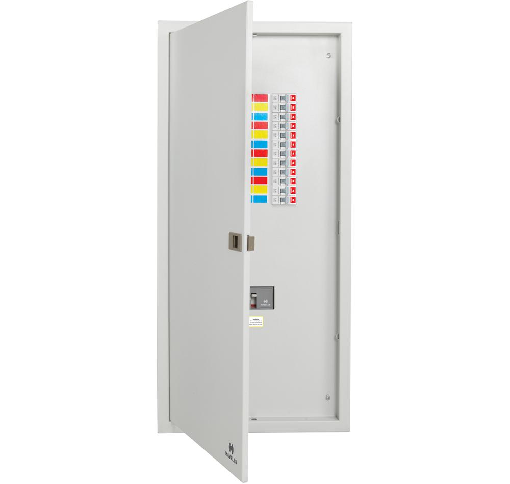 HAVELLS TP&N Vertical Loadline DB 4 Way IP42 Distribution Boards Three Phase and Neutral_0