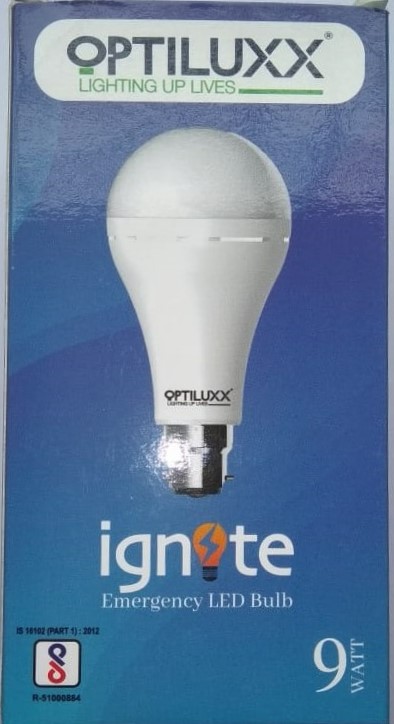 OPTILUXX 9 W White B22 1 piece LED Bulbs_1