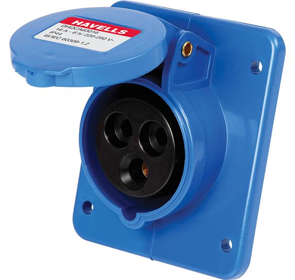Buy Havells 3 pin 220 - 250 V 32 Amps IP 67 Industrial Socket online at ...