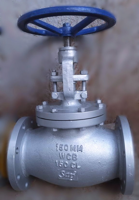 SAP DN 25 - DN 200 mm Manual WCB,CF8,CF8M,Alloy 20,CF3,CF3M Globe Valves Flanged 150#_2