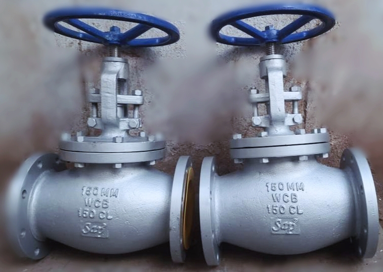 SAP DN 25 - DN 200 mm Manual WCB,CF8,CF8M,Alloy 20,CF3,CF3M Globe Valves Flanged 150#_1