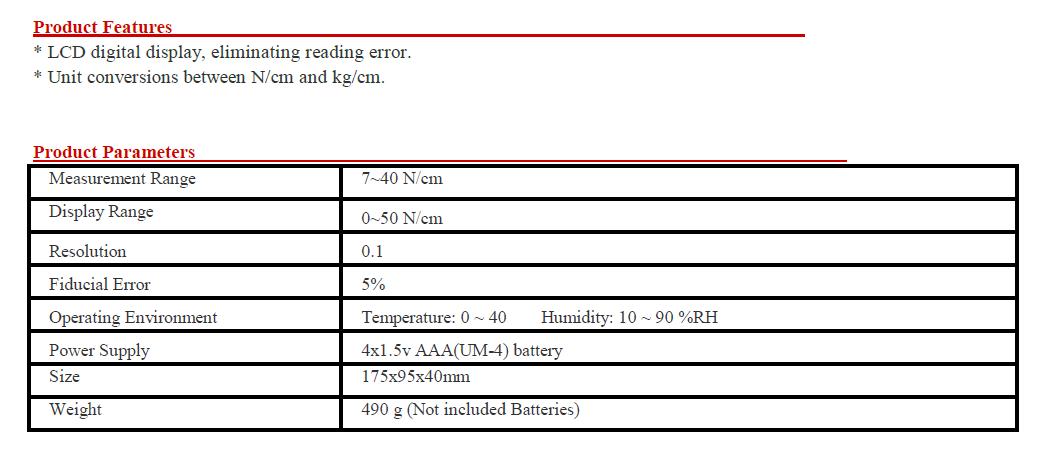 AM Electronics Handheld Tension Meter AS-120N_2