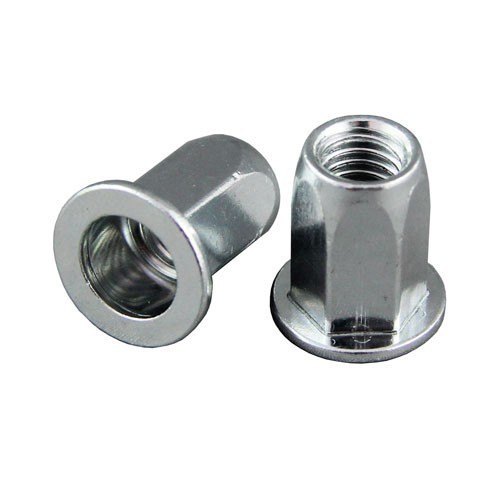 SIS M4 Full Hex open end Reduced collar Nut Insert Steel_1