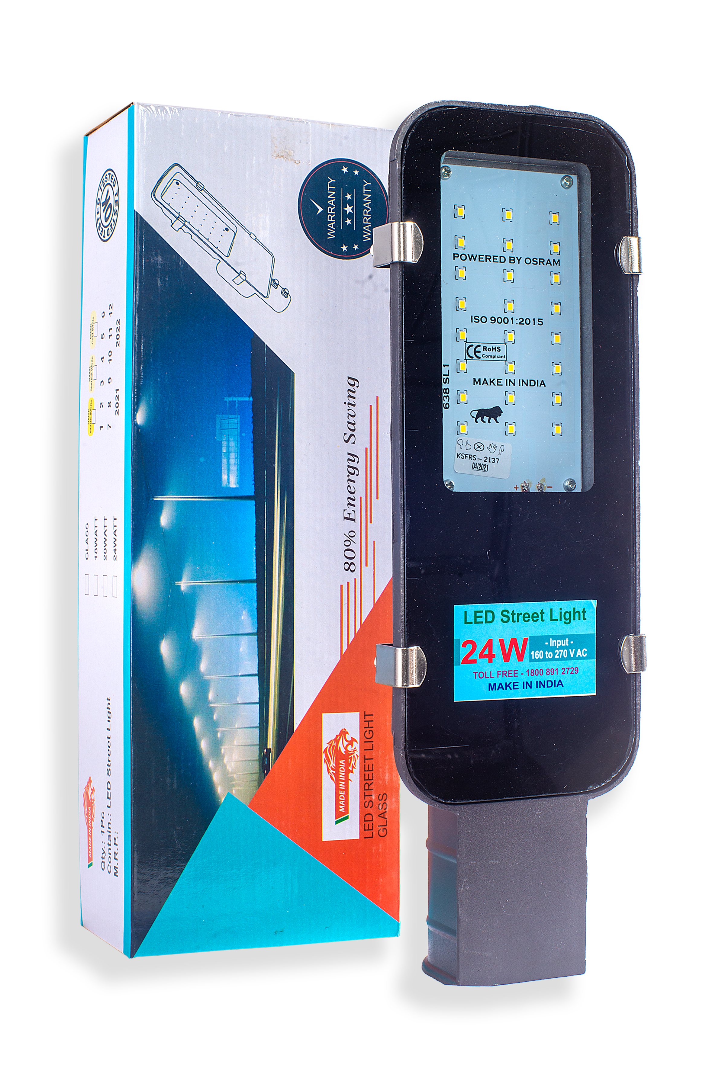 24 W Warm White IP65 LED Glass Street Lights_1