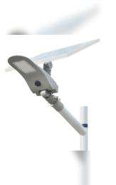 15 W Cool White Mono Perc LED Aluminium 25 Ah Solar Street Light_0