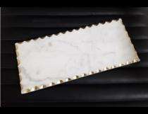 Stone craft White Polished Marble Slab 6 x 12 x 15 inch_0