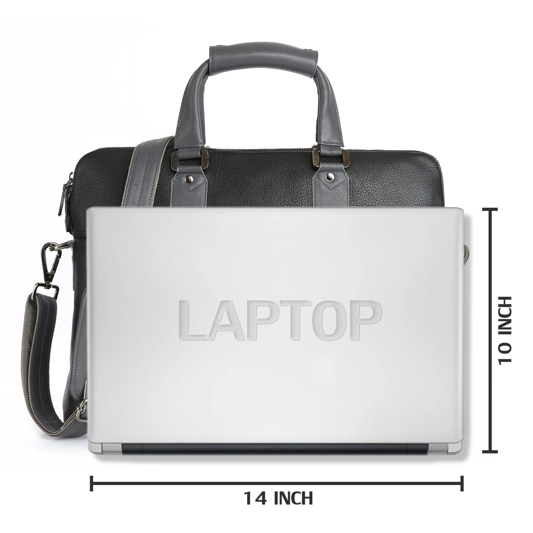 GILMORE OAK Office Bags Laptop Bag Leather Black_2