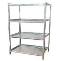Super Steel Impex Stainless Steel Angle and Seat Frame 4 Layers Industrial Racks 4 - 7 ft 4 x 2 ft_0