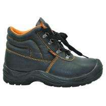 Leather Steel Toe Safety Shoes Black_0