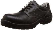 Real Leather Steel Toe Safety Shoes Black_0