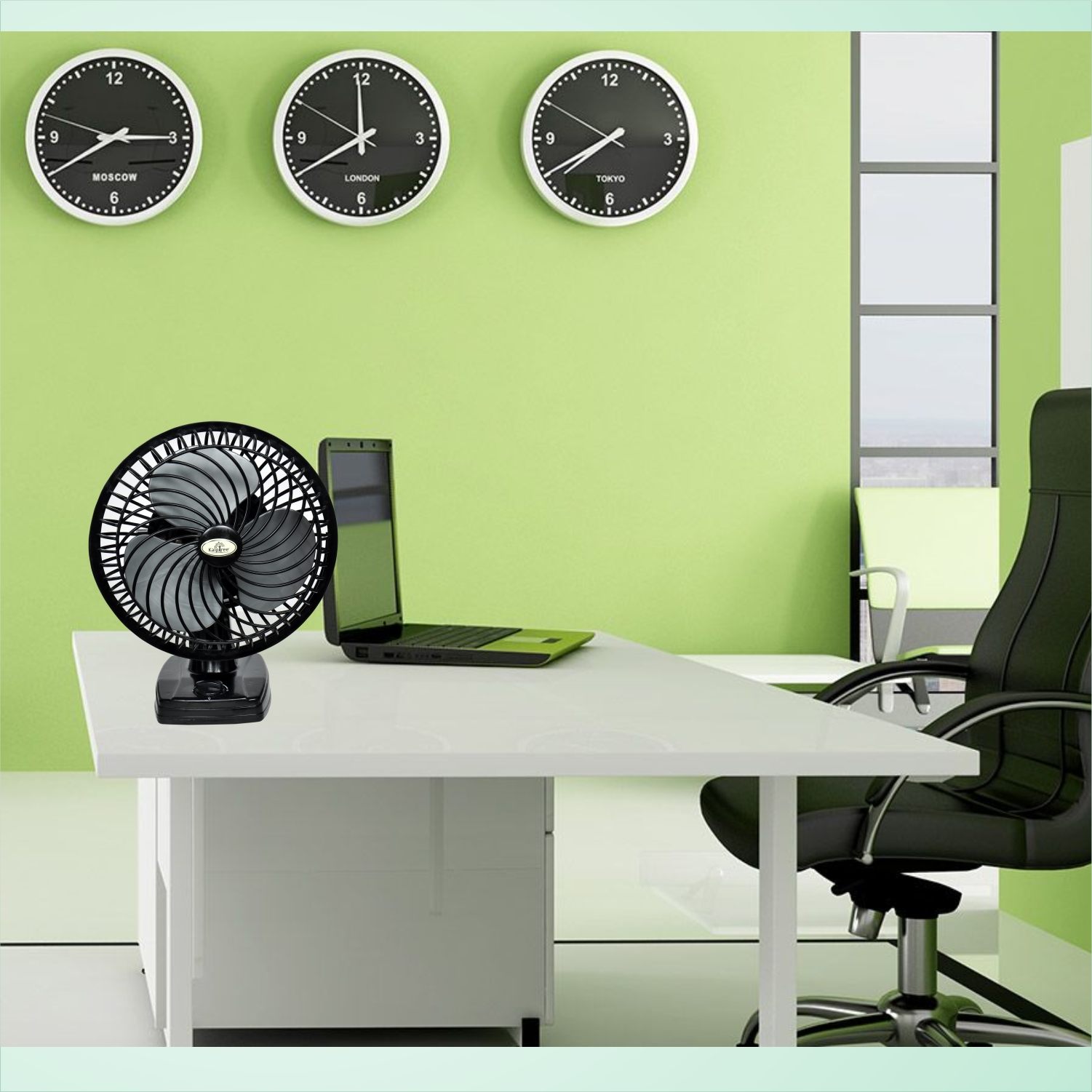 Kalptree KT-AP-C-9 230 mm 3 Blades White Table Fan_3