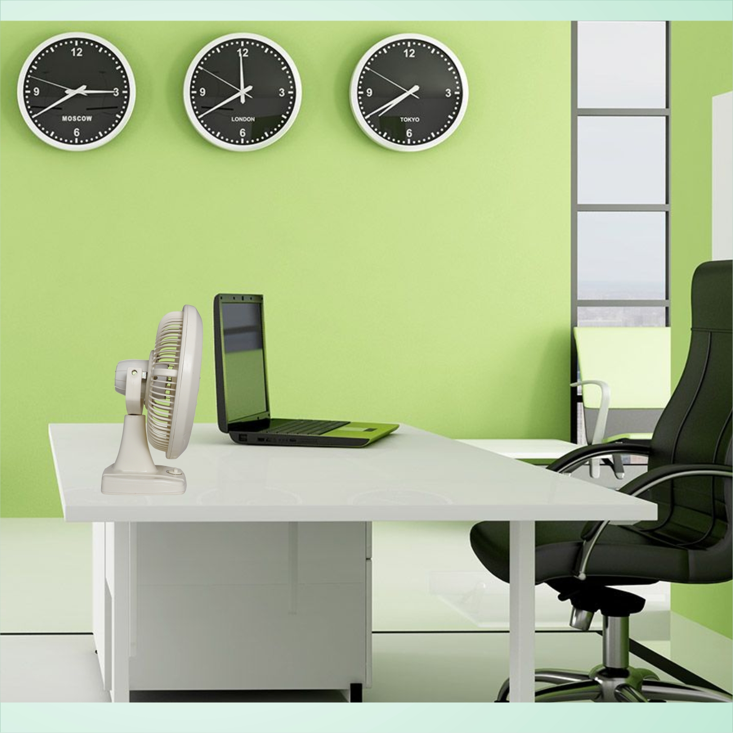 Kalptree KT-AP-C-12 300 mm 3 Blades Ivory Table Fan_2