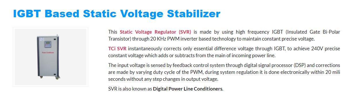 Single Phase Voltage Stabilizers_1