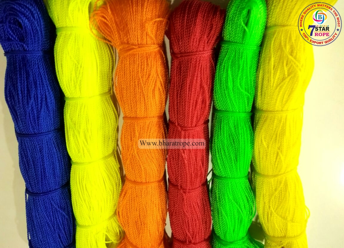 7 STAR Nylon Braided 2 - 16 mm Ropes Yellow, Green, Red, Blue_1