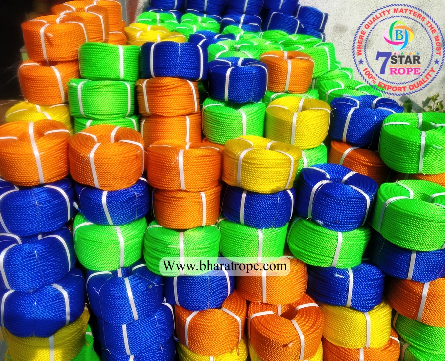 7 STAR Nylon Braided 2 - 16 mm Ropes Yellow, Green, Red, Blue_3