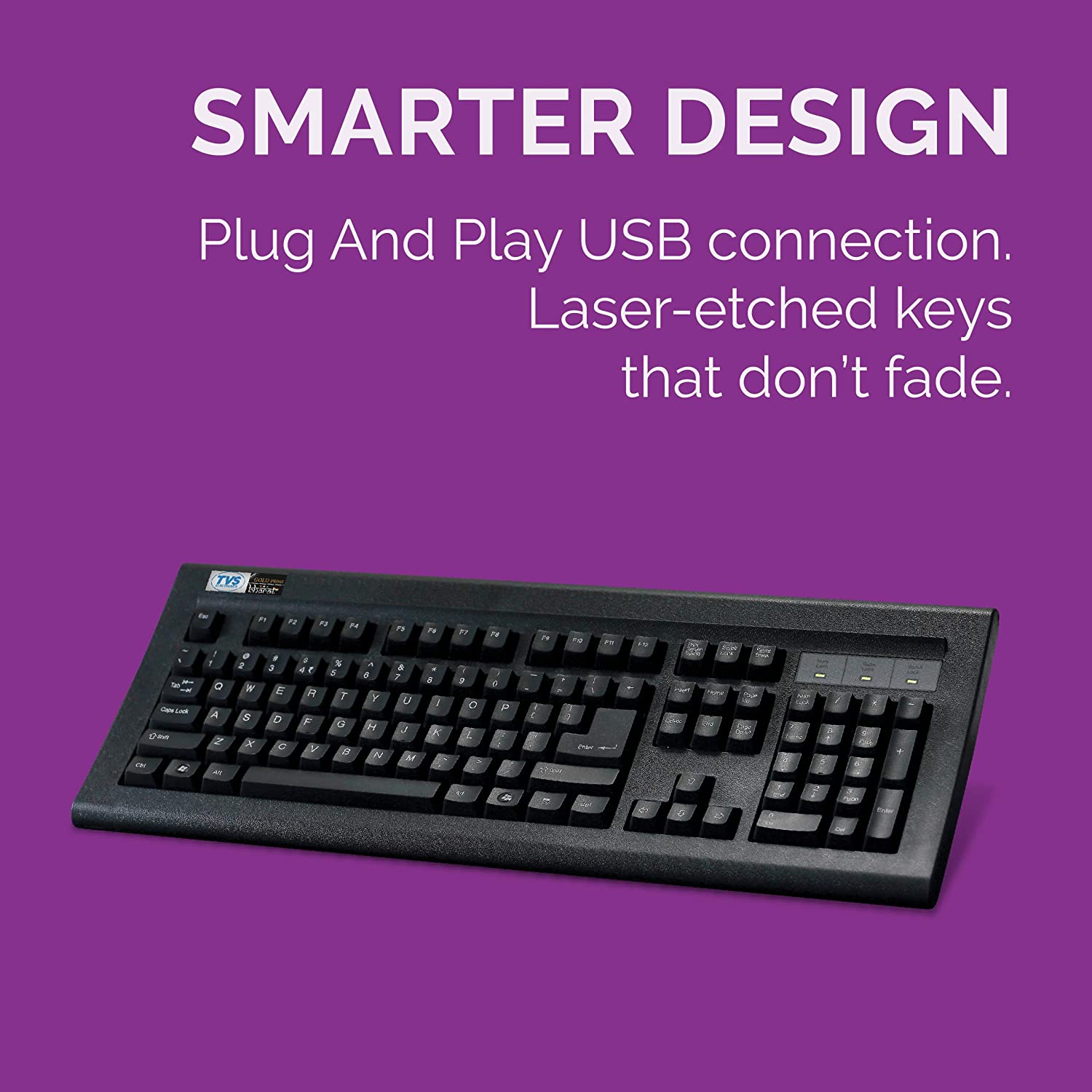 TVS Go​l​d​ Wired Computer Keyboard_1