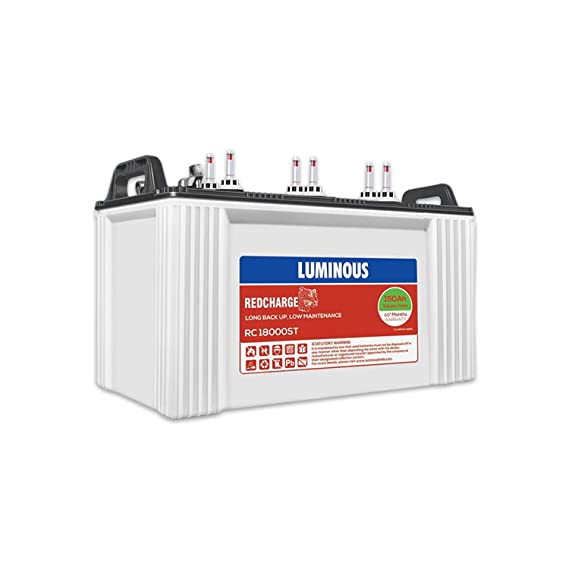 Buy Luminous Rc18000st Tubular 12 V 150 Ah Lead Acid Batteries Online At Best Rates In India L