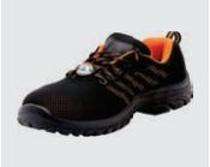 SH004 Real Leather Plain Toe Safety Shoes Black_0