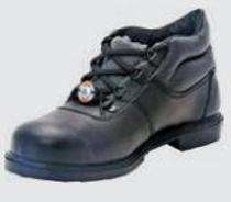 SH018 Real Leather Plain Toe Safety Shoes Black_0
