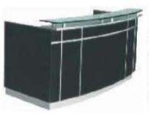 Reception Office Tables Black Pre Laminated Particle Wood_0