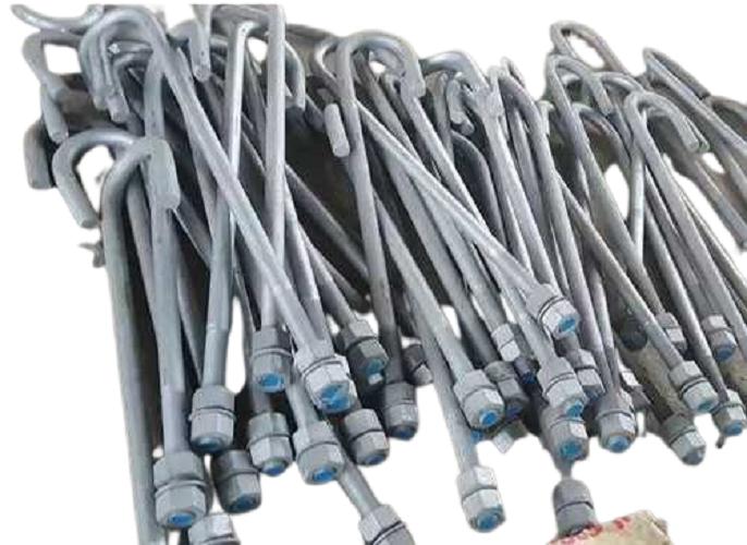 M5 - M50 Galvanized Iron Foundation Bolts L Shape 200 mm_1