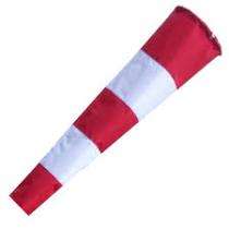 Lucky Wind Sock Polyester 1.5x8 ft Red & White_0