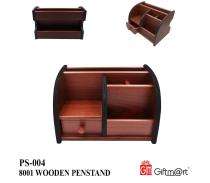Wooden Brown Home and Office desk Pen Stand_0