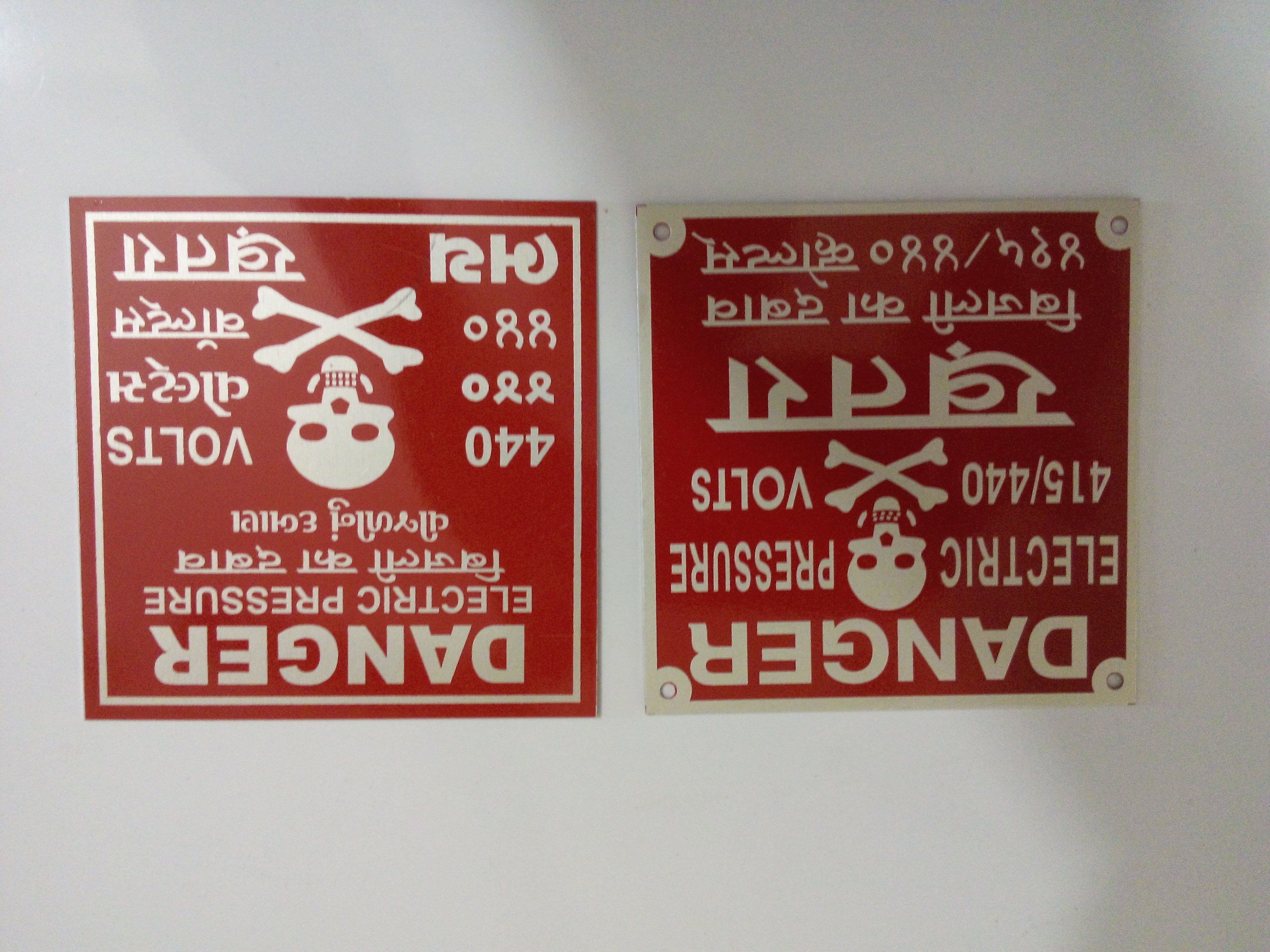 Aluminium, Wood, SS Rectangular, Oval,Square,Round 0.6 - 2 mm Name Plates_1