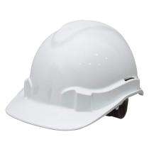 Gandala HDPE White Labour Safety Helmets_0