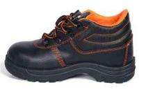 Real Leather Steel Toe Safety Shoes Black_0