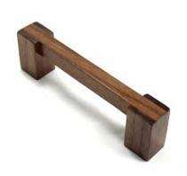 Wood Rectangular Door Handles Natural_0