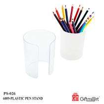 Plastic White Office Pen Stand_0