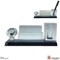Crystal Clear Office Pen Stand_0