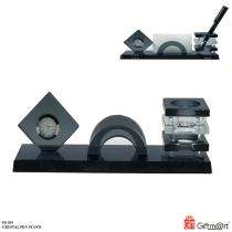 Crystal Black Office Pen Stand_0